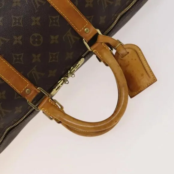 LOUIS VUITTON Monogram Keepall Bandouliere 50 Boston Bag M41416 LV Auth 125289 - Picture 8 of 16